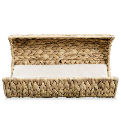 NNEVL Cat Bed with Cushion Water Hyacinth 37x20x20 cm