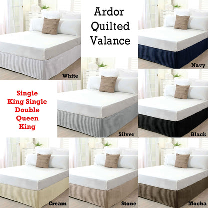 NNEDSZ Quilted Valance Black KING