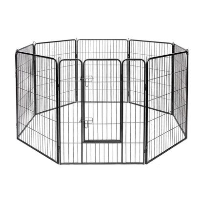 NNECW 100cm 8 Panel Height Pet Playpen with Anti-Rust Material for Dog/Cat